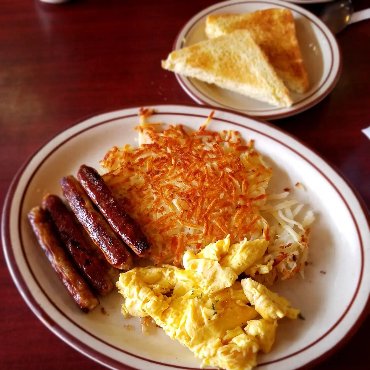Hash Browns & Toast