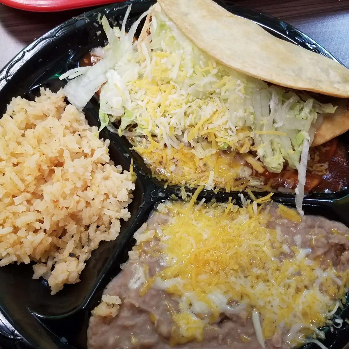 Taco and Enchilada Plate