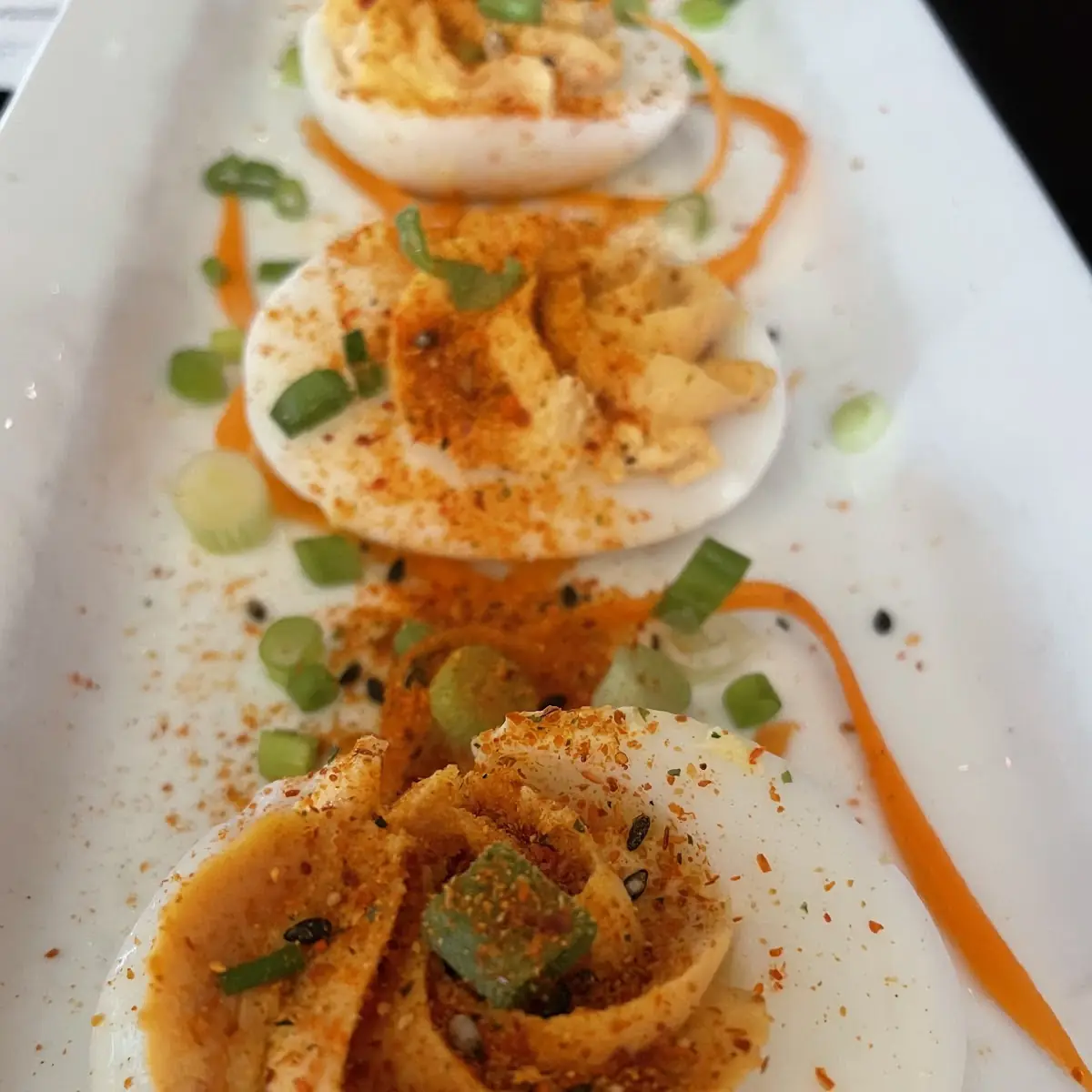 Spicy Deviled Eggs Appetizer