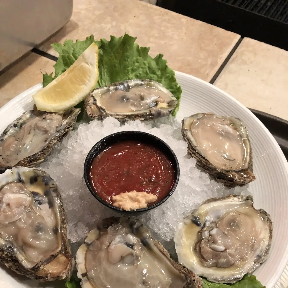 Raw Oysters in the Half Shell