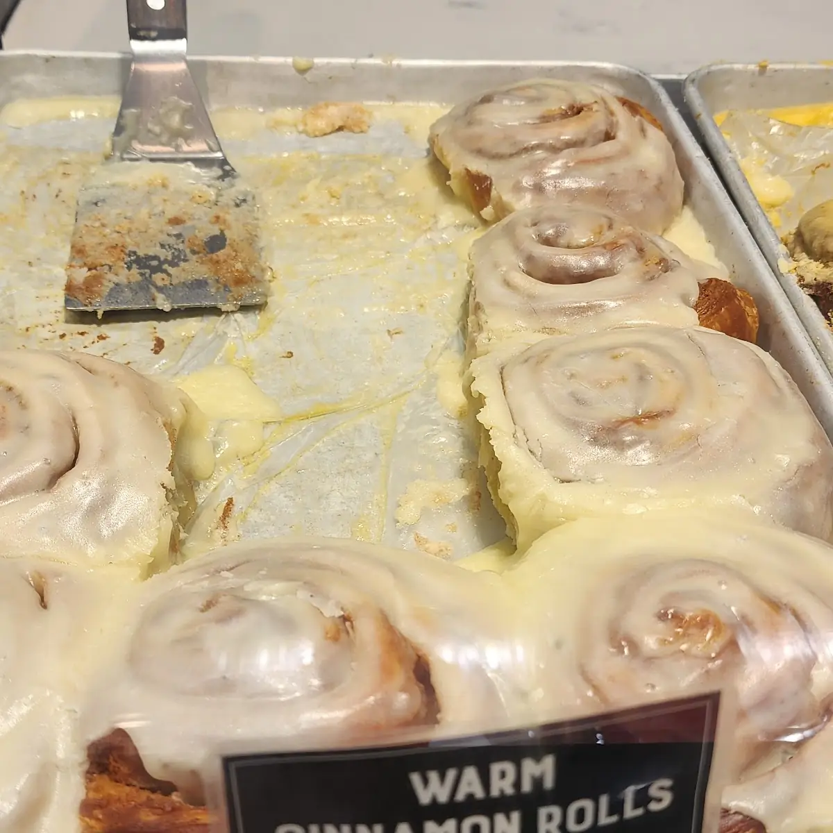 Coconut Rolls and Cinnamon Rolls Displayed