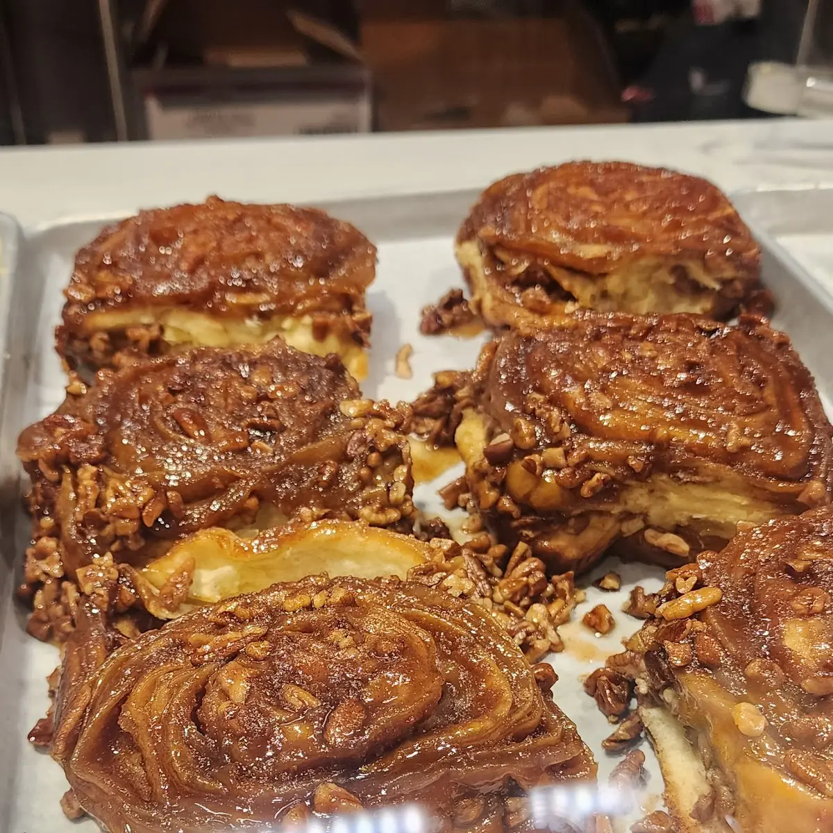 Honey Pecan Cinnamon Roll