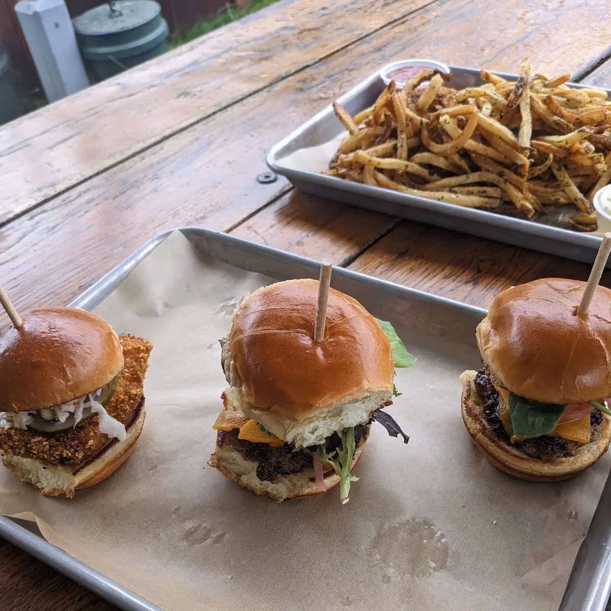 Beef Sliders & Chicken Slider