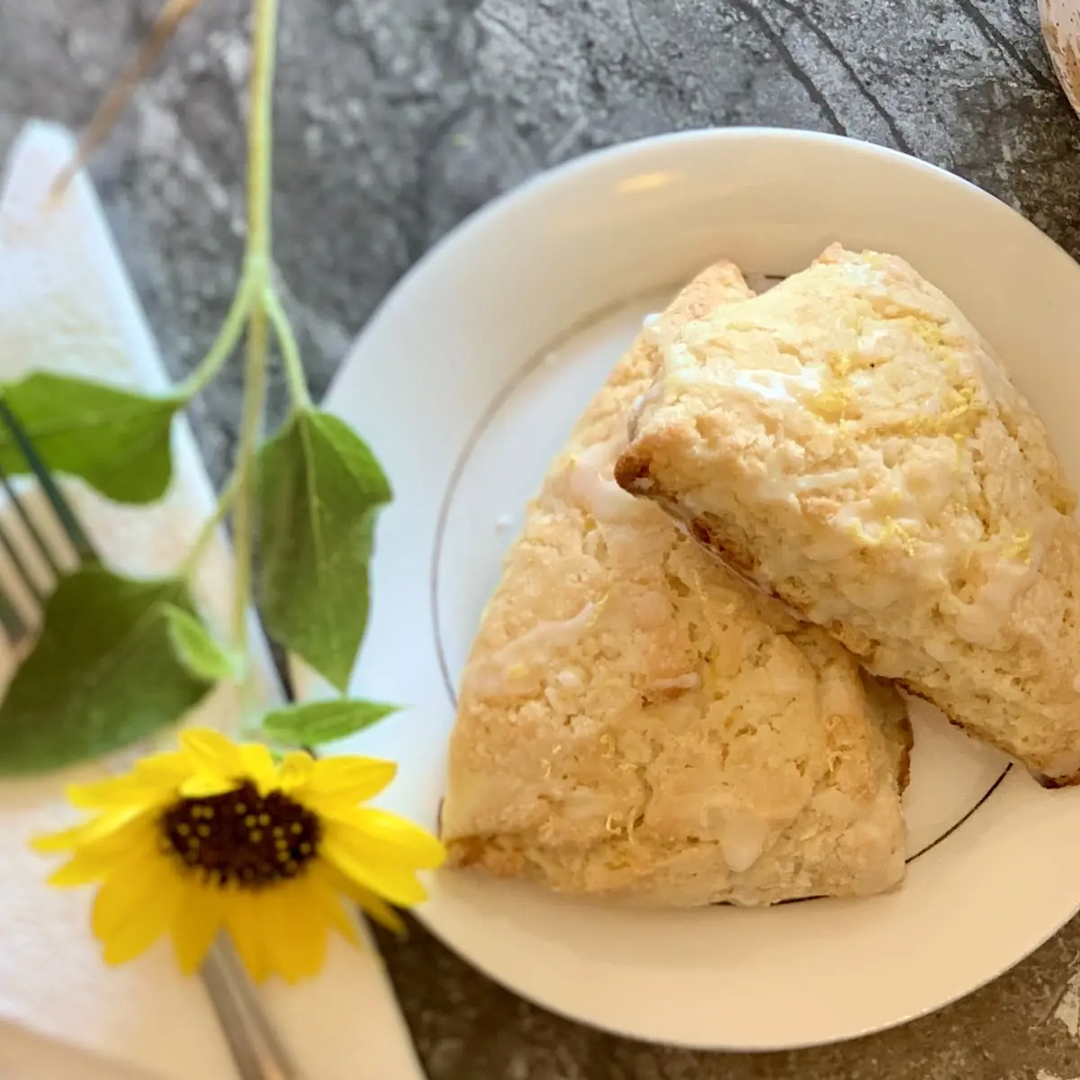 Almond White Chocolate Scone