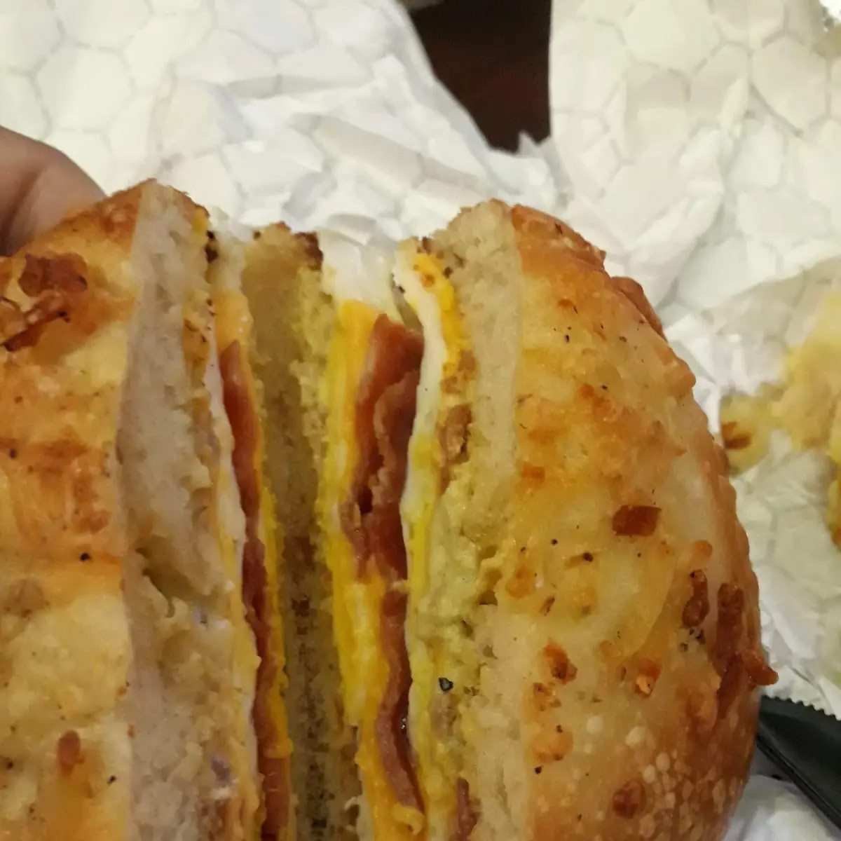 Hash Brown Bagel Sandwich