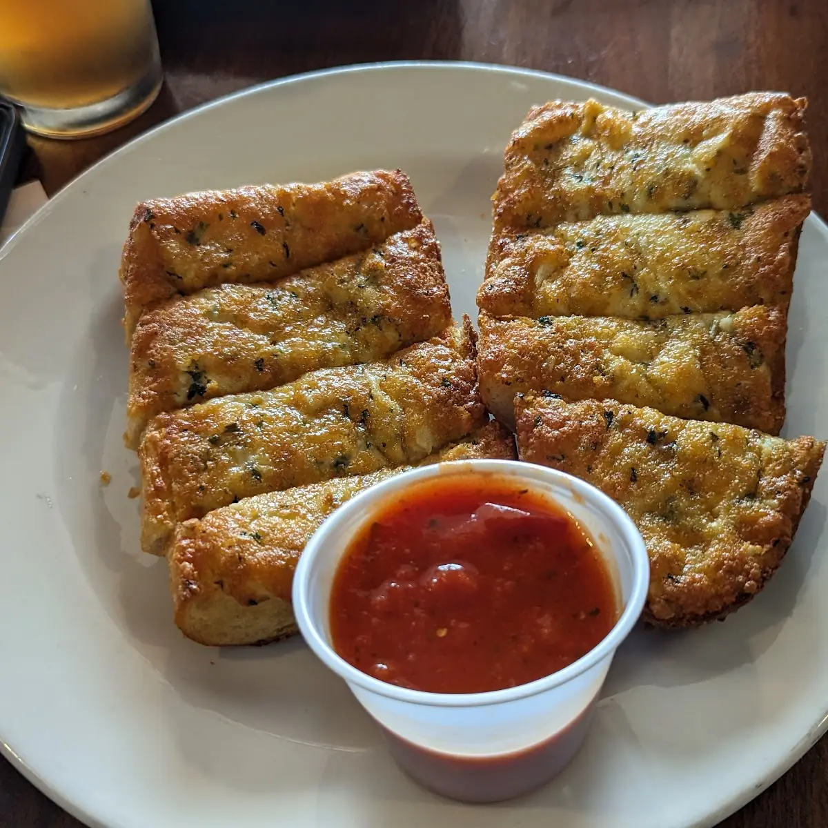 Cheesy Garlic Bread with Marinara