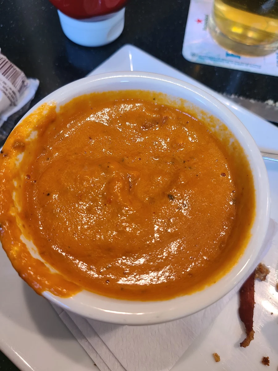 Roasted Red Pepper and Smoked Gouda Soup