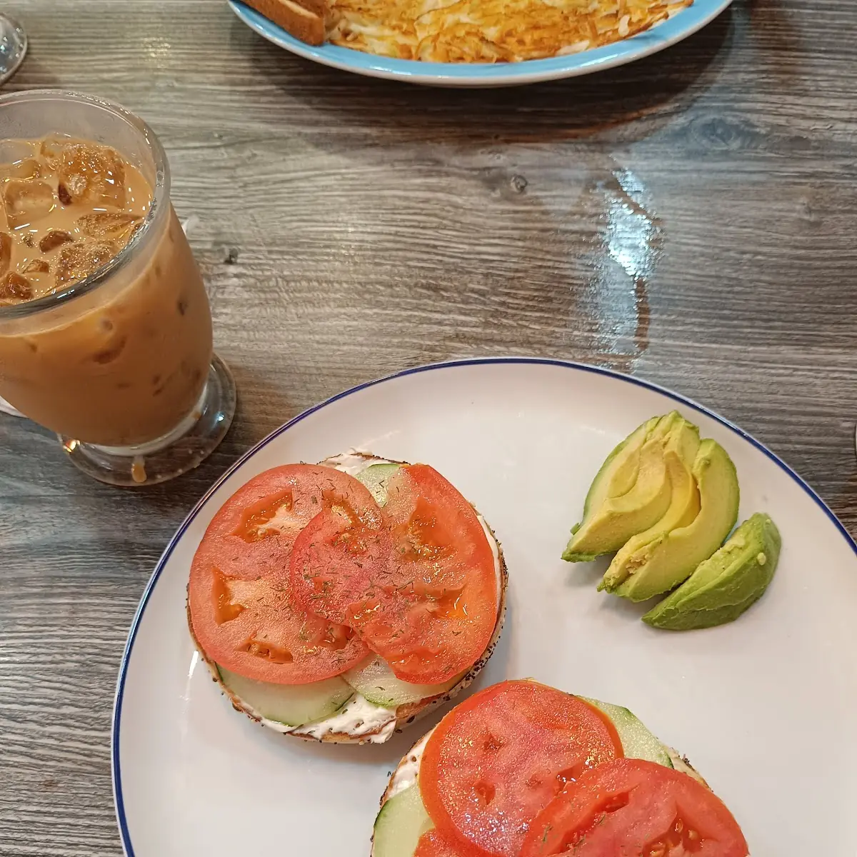Veggie and Cream Cheese Bagel