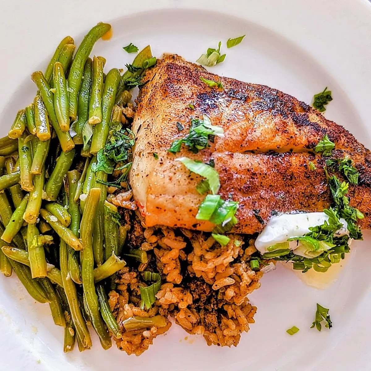 Rice and Green Beans