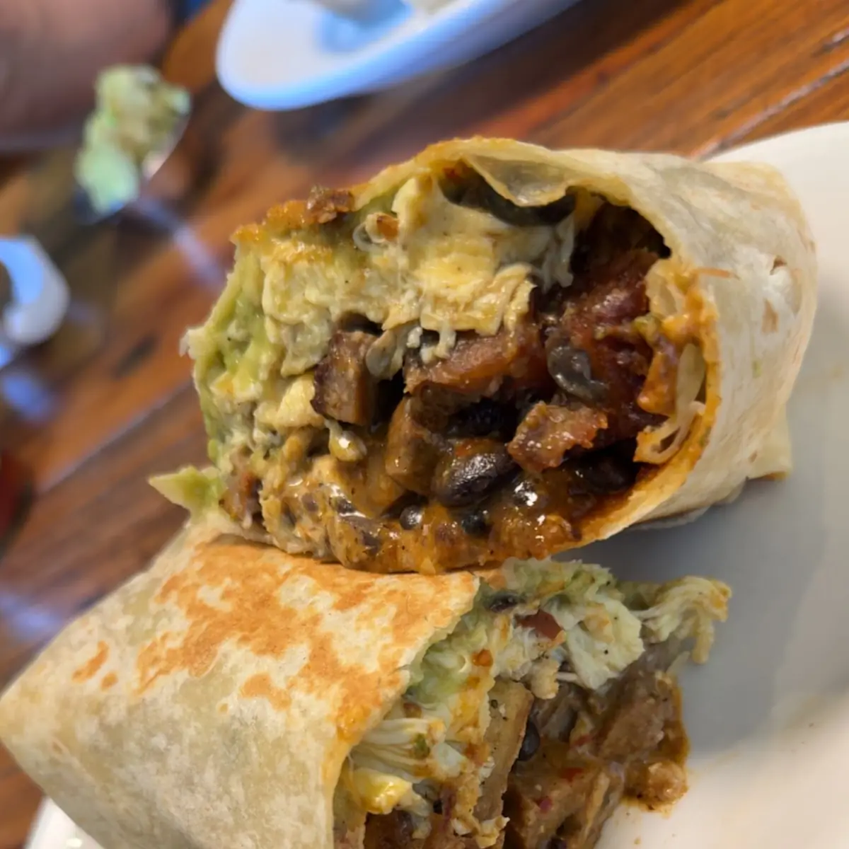 Breakfast Burrito with Salsa Verde