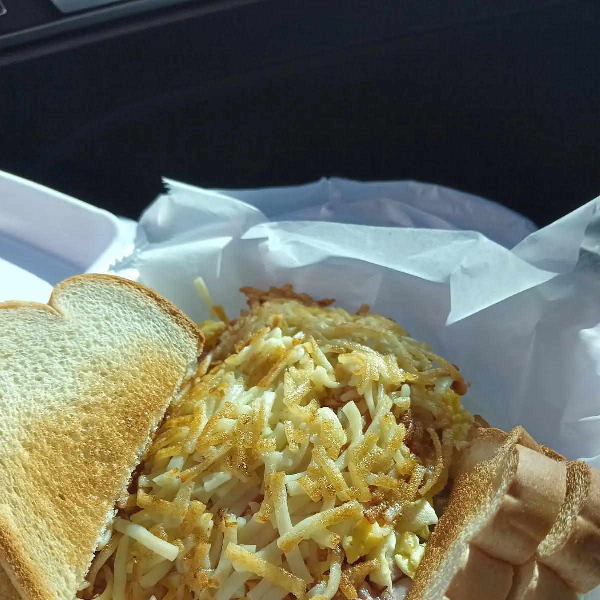 Hash Browns with Eggs and Cheese