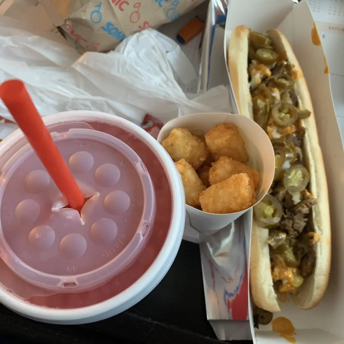 Spicy Philly Cheesesteak with Tots