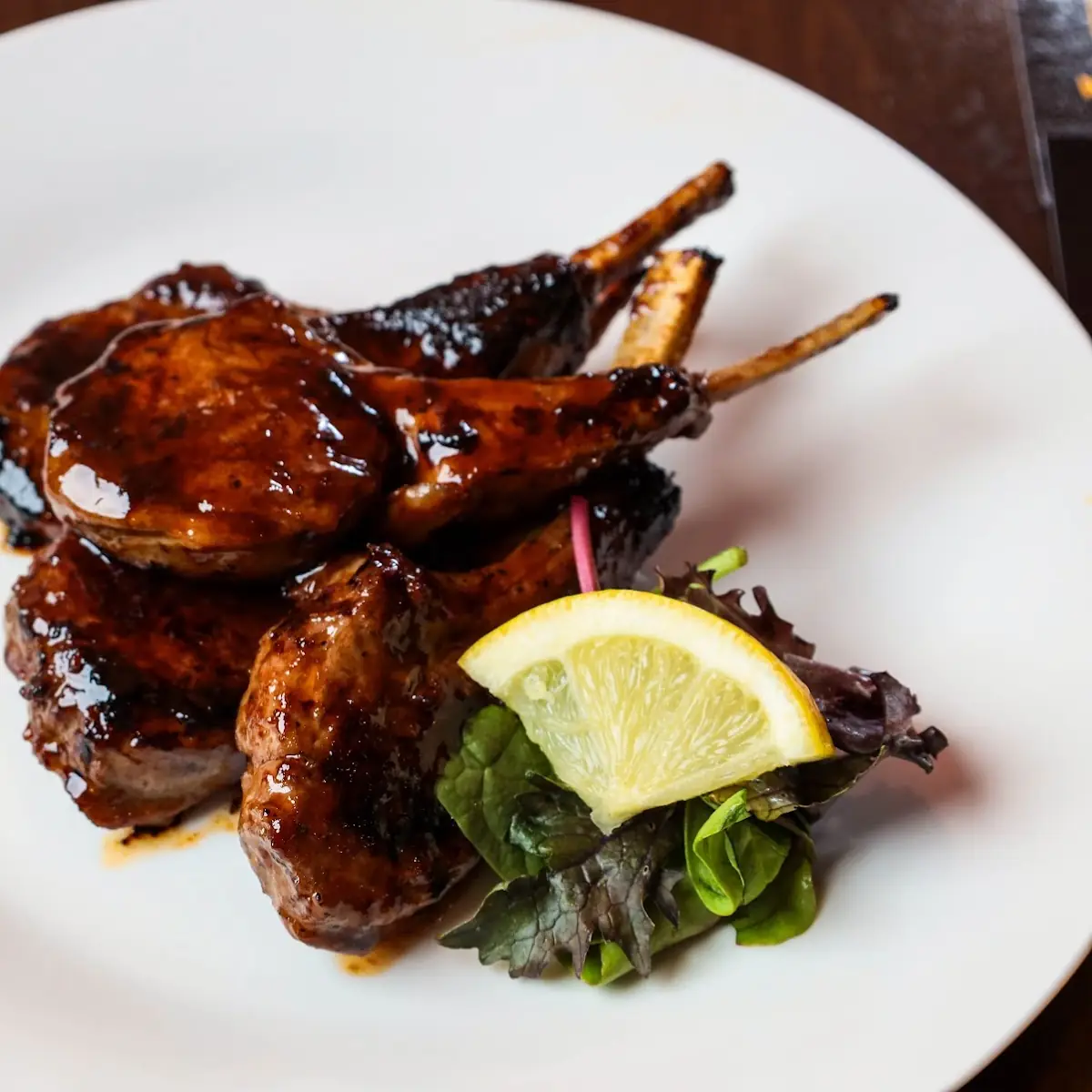 Teriyaki Lamb Chops w 2 Sides