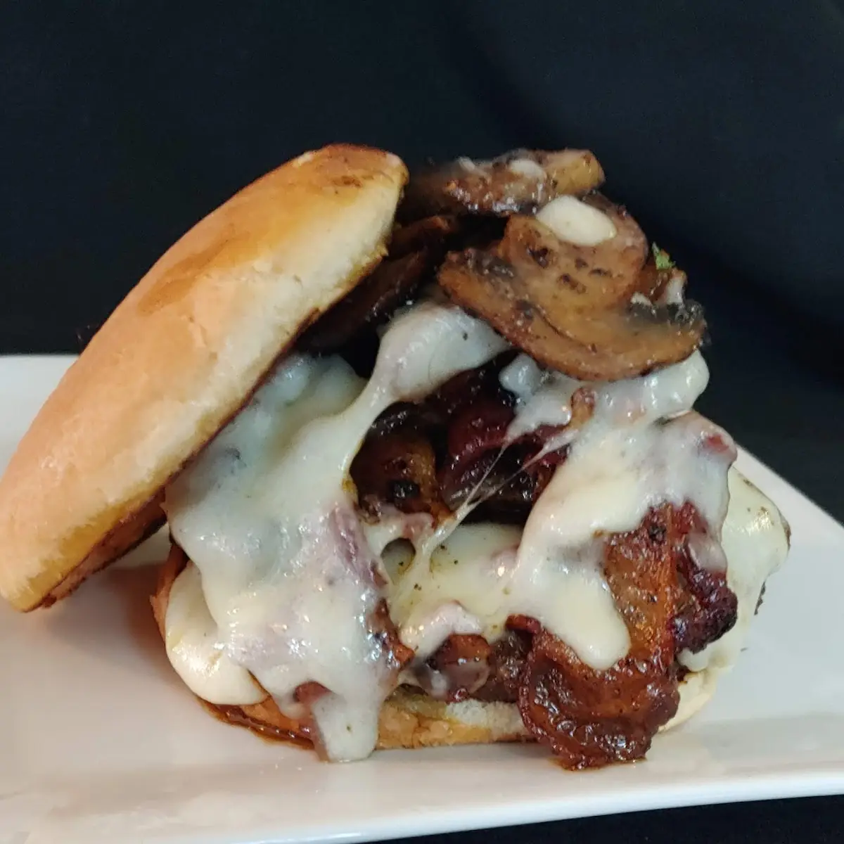 Bacon Mushroom Swiss Burger