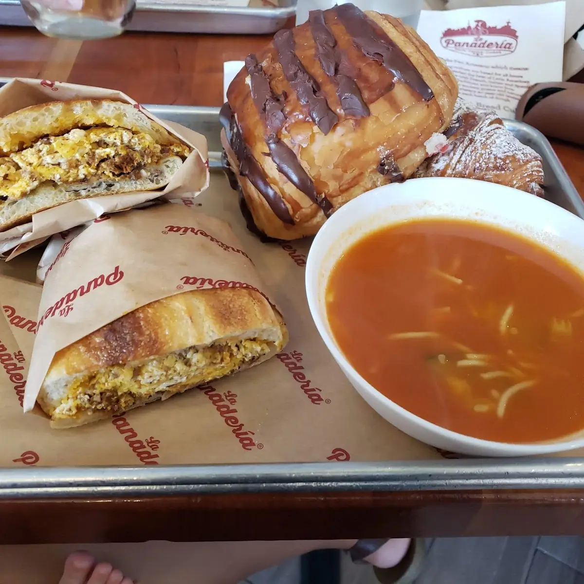 Chorizo Breakfast Sandwich on a Croissant