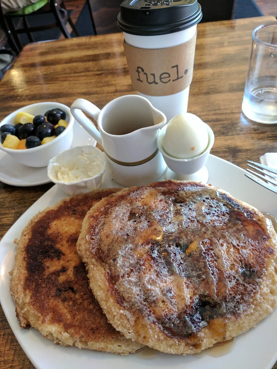Blueberry Streusel Pancakes
