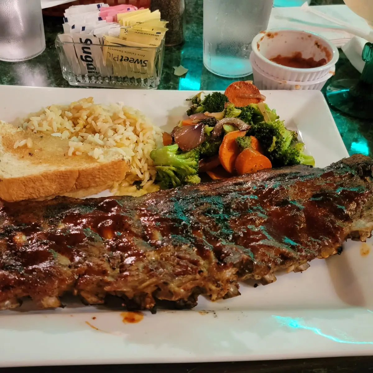 Rack of Baby Back Ribs & Fried Shrimp