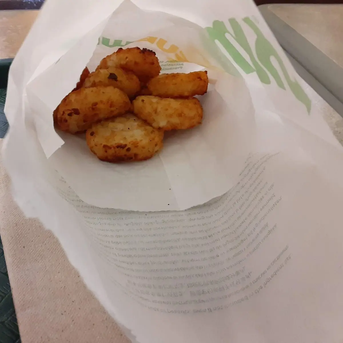 Patate, Subway