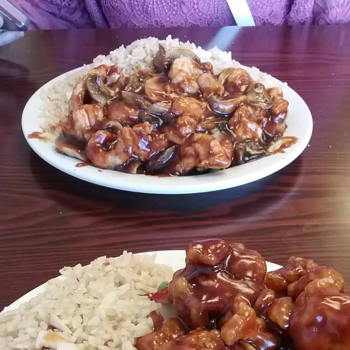 Honey Chicken and Shrimp with Chicken