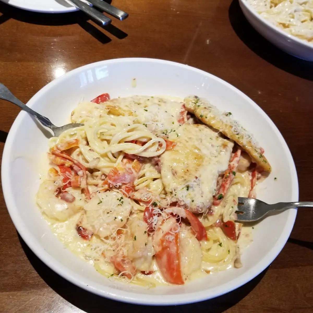 Chicken & Shrimp Carbonara