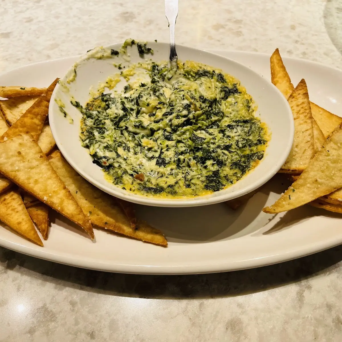 Creamy Spinach Dip with Flatbread