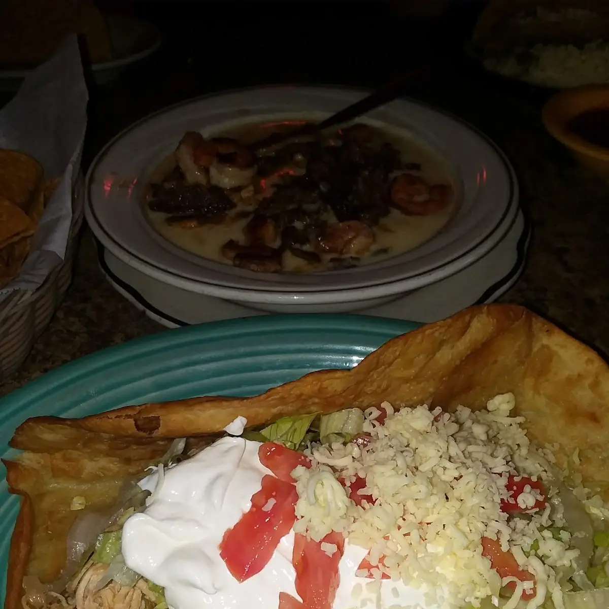 Taco Salad and Texas Dip
