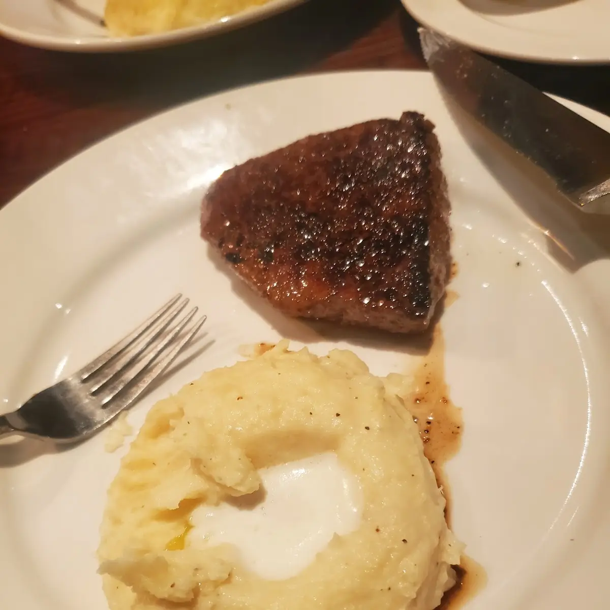 6oz Sirloin and Mashed Potatoes