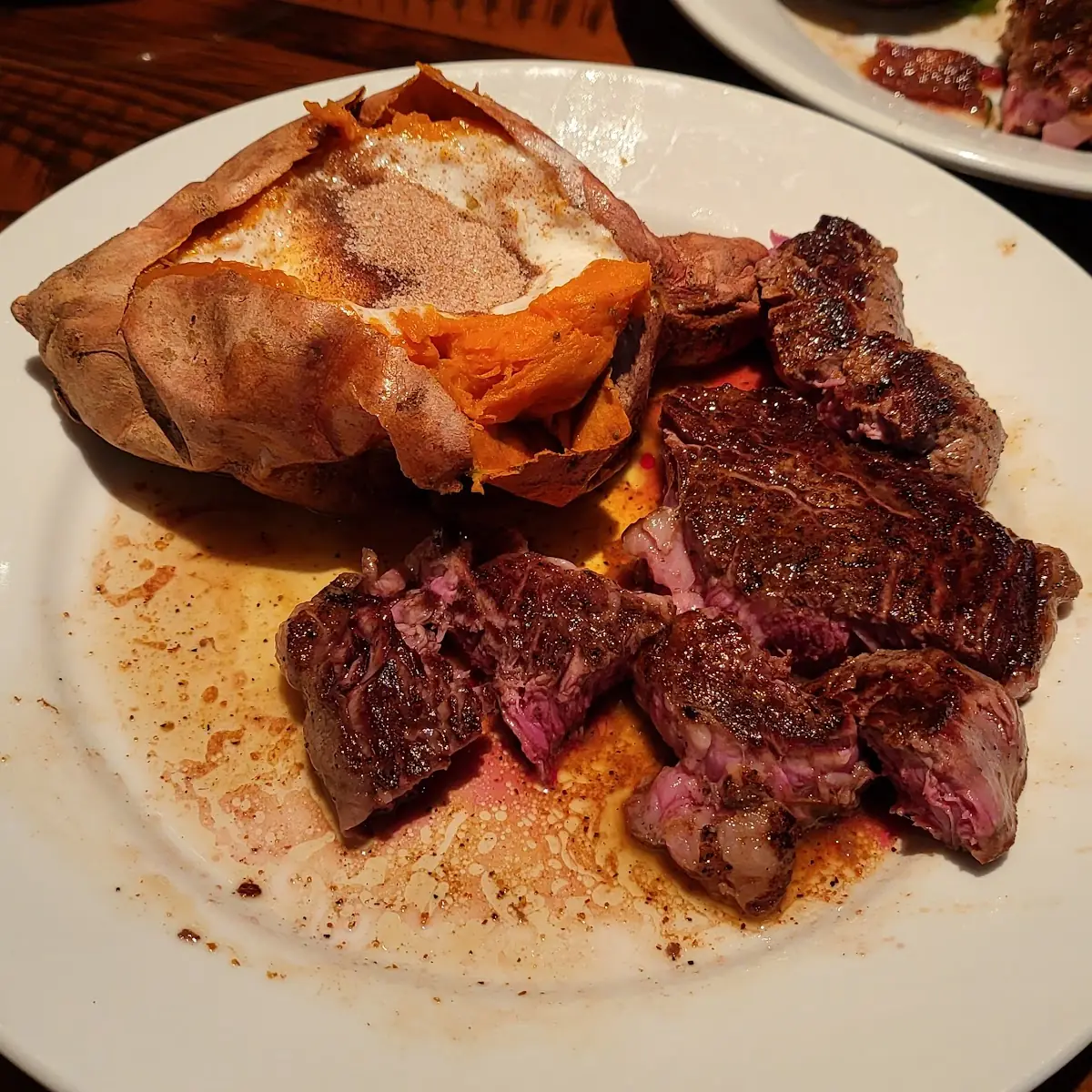 Ribeye Steak and Sweet Potatoes