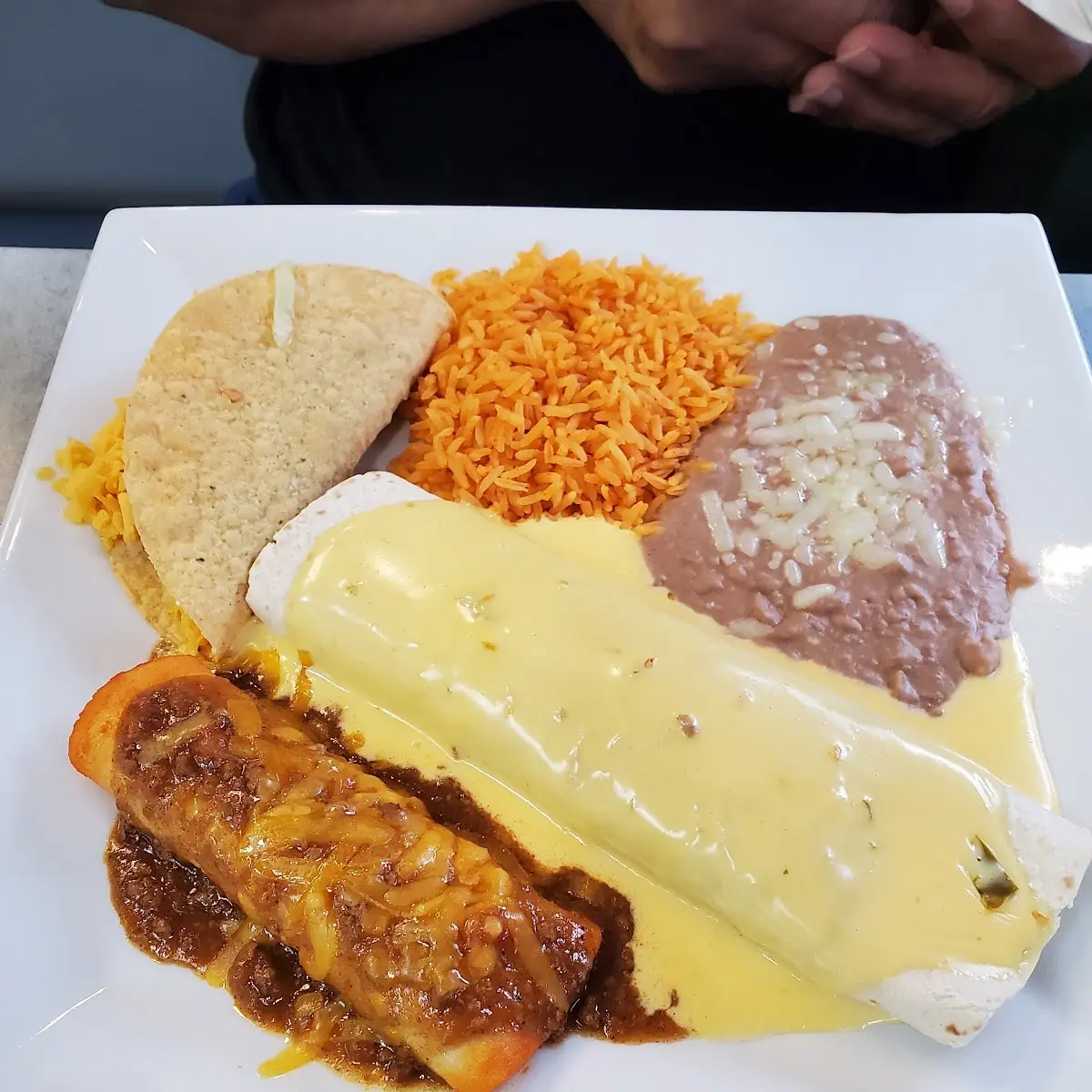 Combination Plate w Rice & Beans