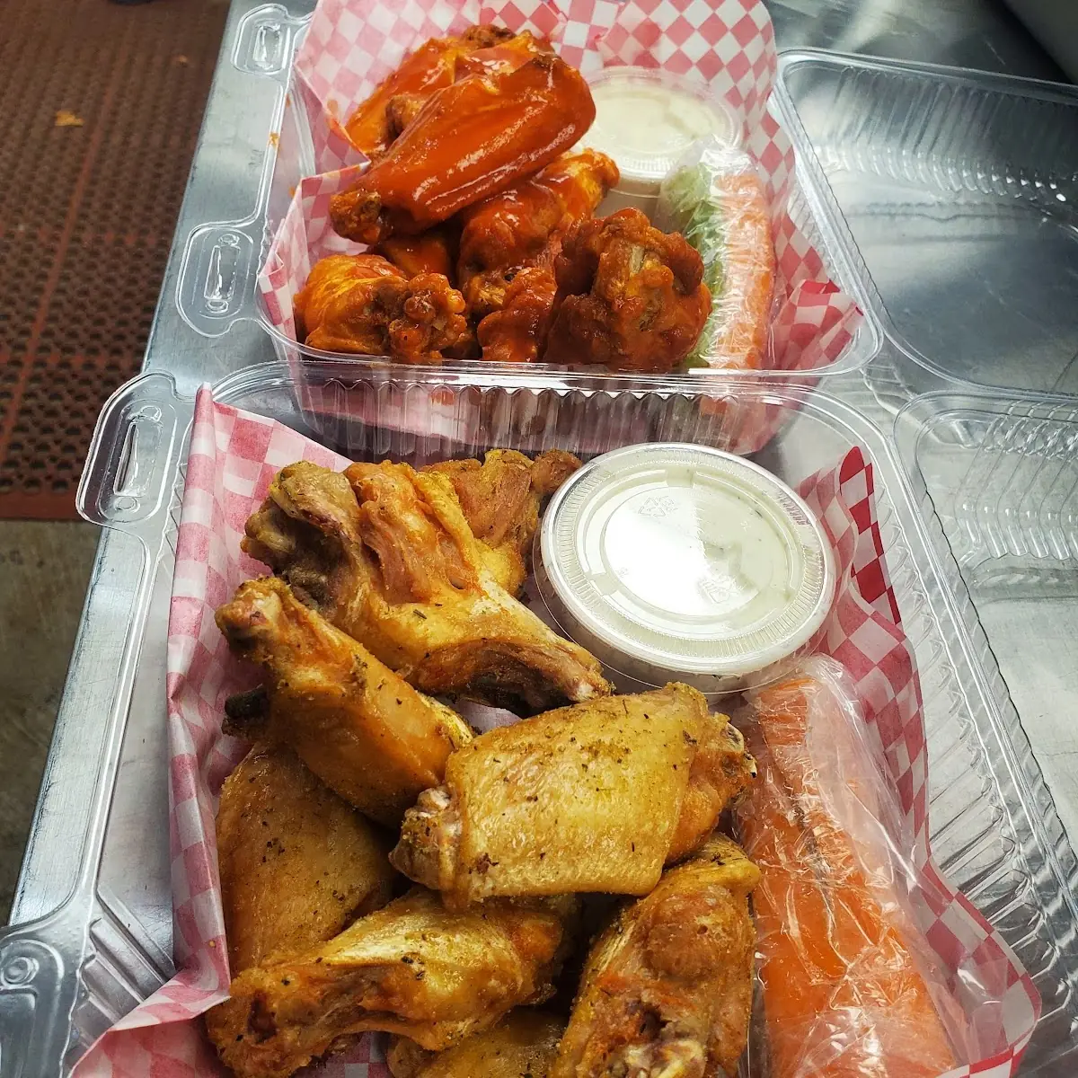 Lemon Pepper and Hot Wings