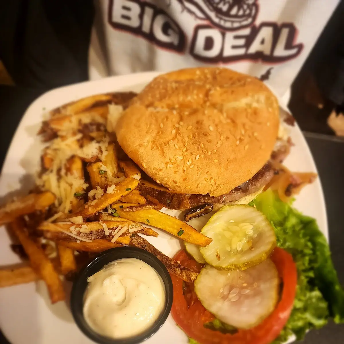 Mushroom Swiss Burger