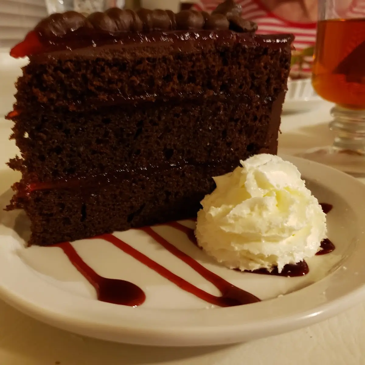 Chocolate Cake with Raspberry Jam