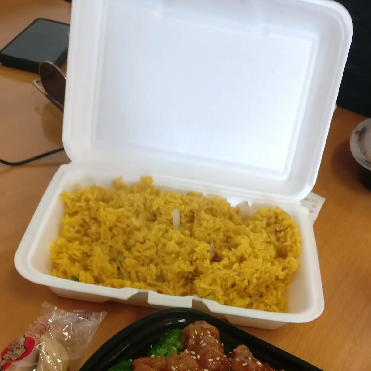 Sesame Chicken with Fried Rice