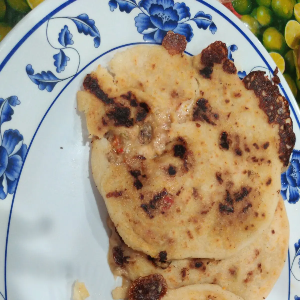 Pupusas Queso Con Chicharron