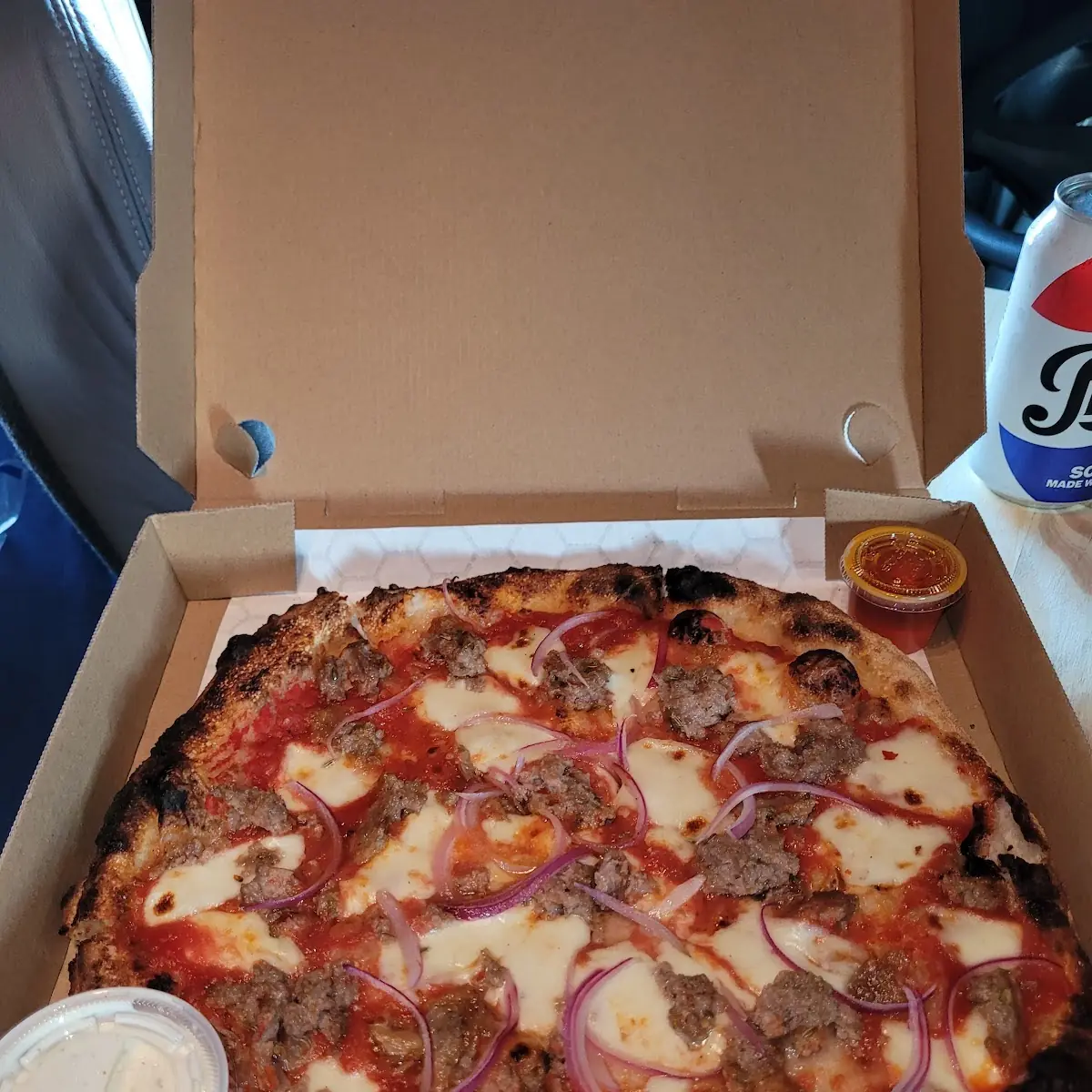 Sausage Pizza Add Red Onions