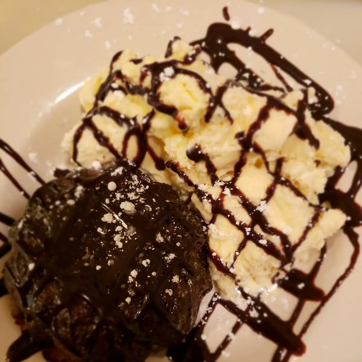 Molten Lava Cake and Ice Cream