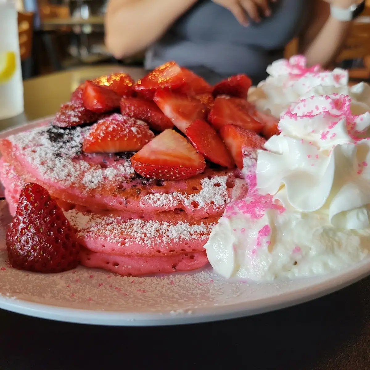 Strawberry Chocolate Chip Pancakes