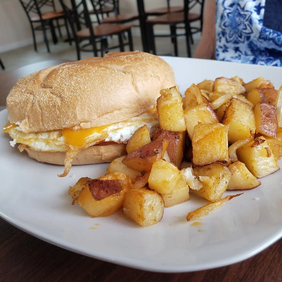 Canadian Bacon Egg and Cheese