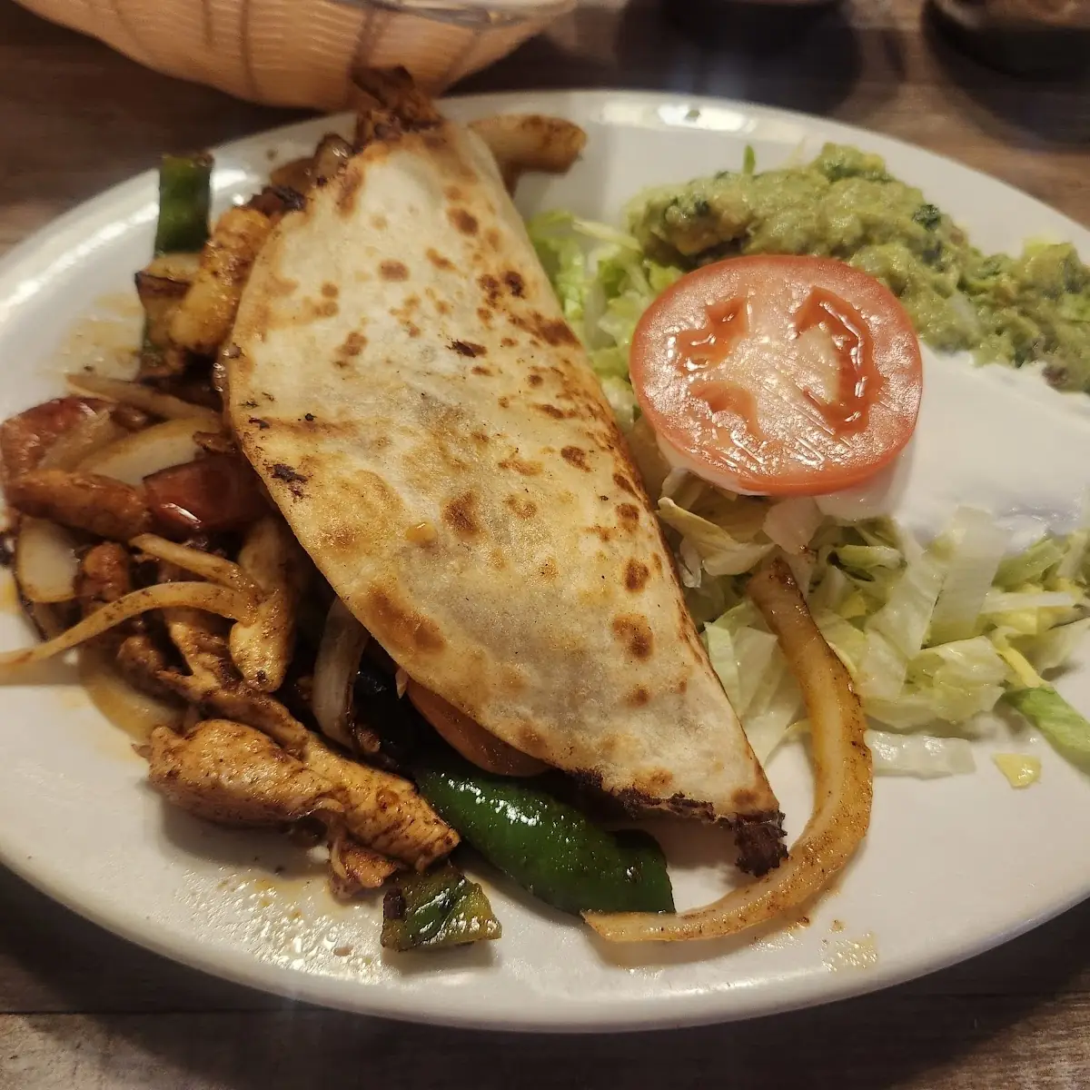 Fajita Shrimp Quesadilla
