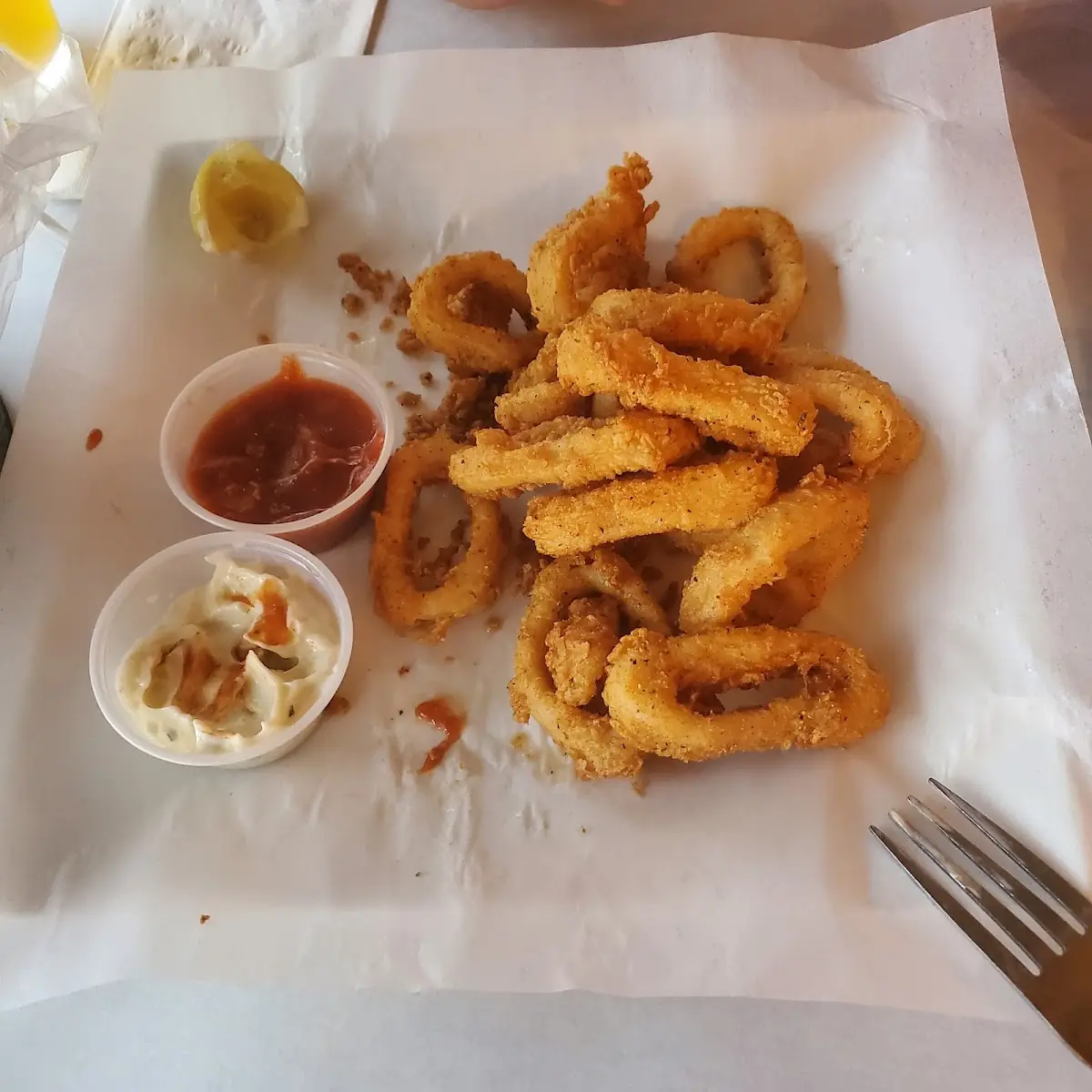 Fried Calamari with Dipping Sauces