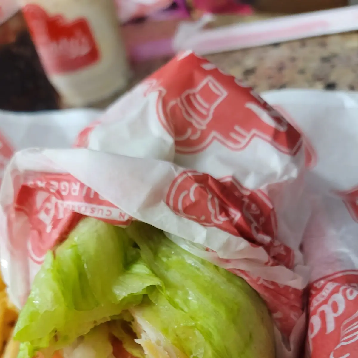 Lettuce Wrapped Bacon Double Hamburger