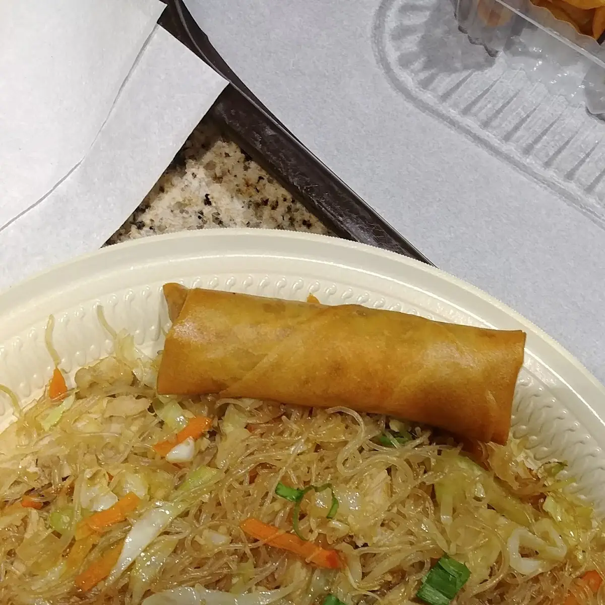 Pancit Bihon Pork Tray