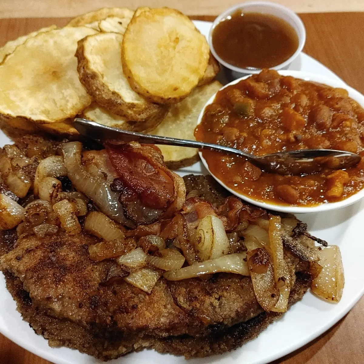 Liver and Onions, Falls Manor Restaurant