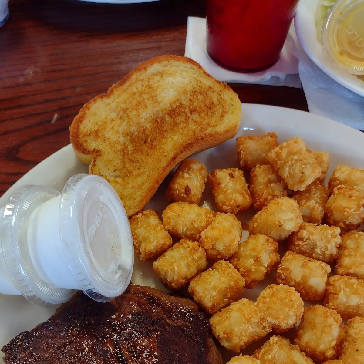 Steak with Tater Tots