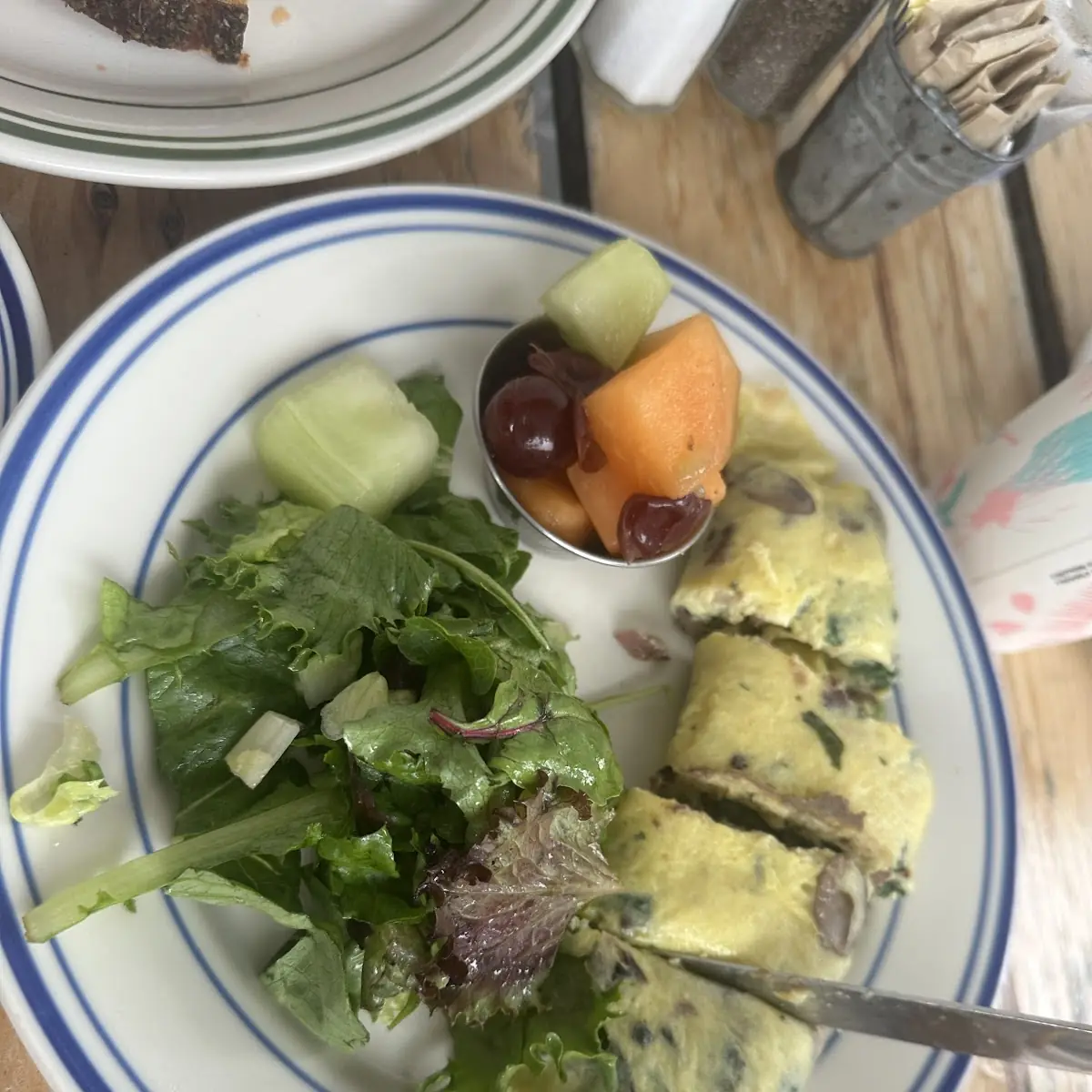 Spinach and Goat Cheese Omelette