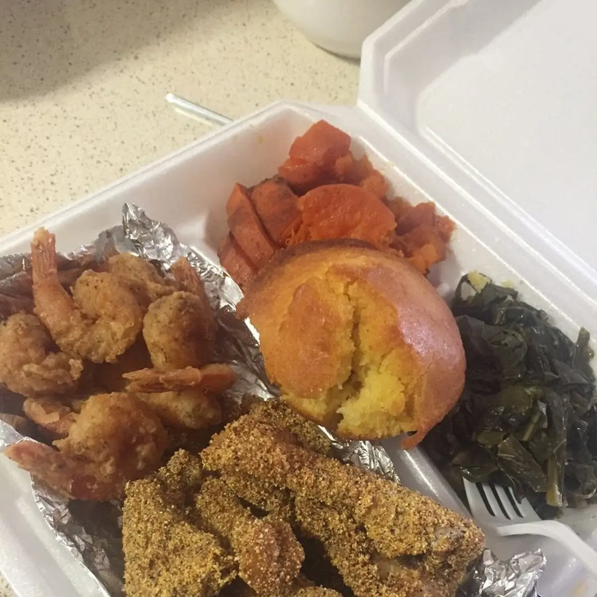 Fried Shrimp Platter Catfish Nuggets