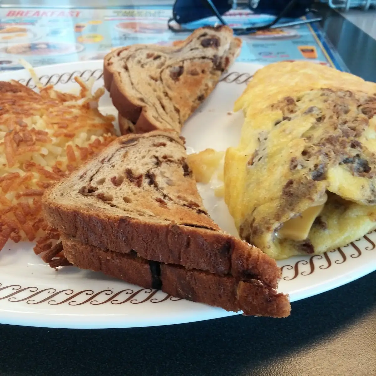 Cheese N' Eggs with Raisin Toast