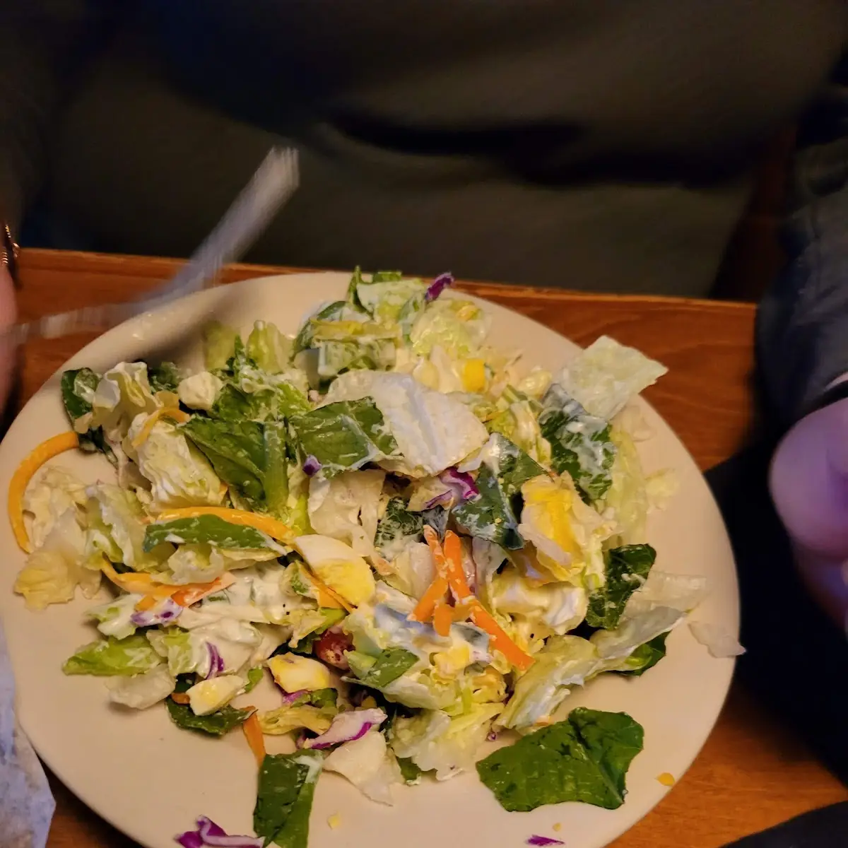 Side Salad with Ranch Dressing
