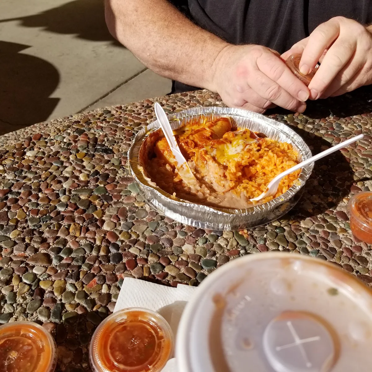 Shredded Beef Enchilada Rice & Beans