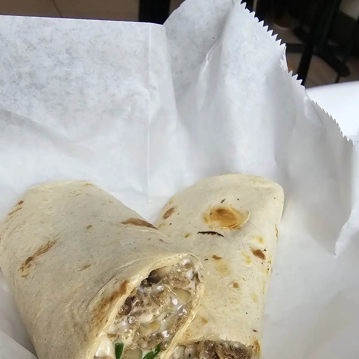 Philly Cheesesteak on a Wrap